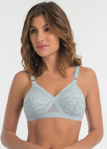 Soutien-gorge Coeur Croisé sans armatures Bleu