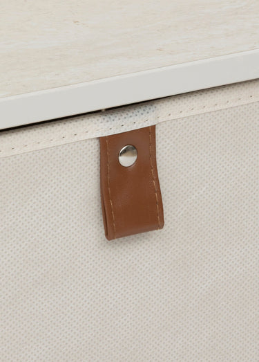 Rangement gain de place acier 4 tiroirs Beige
