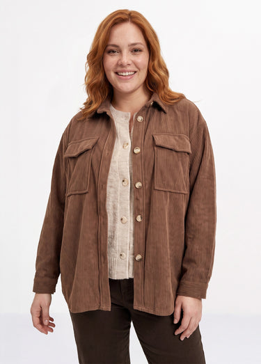Chemise en velours grosses cotes Cafe