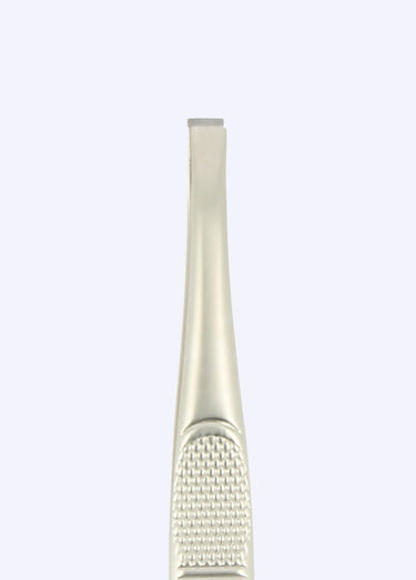 Pince à épiler acier inox, mors crabe Argent