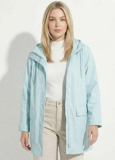 Parka à capuche zippée pressionnée déperlante Opaline