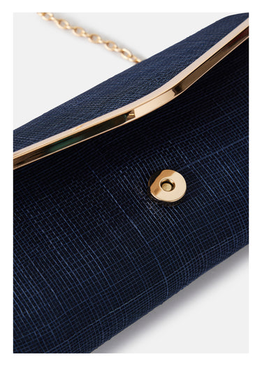 Sac pochette en sisal Marine