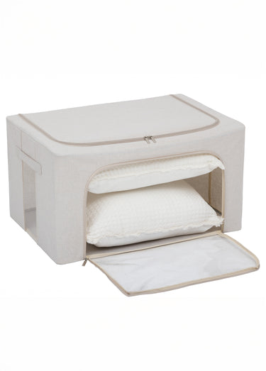 Housse rangement double ouverture, 60cm Beige