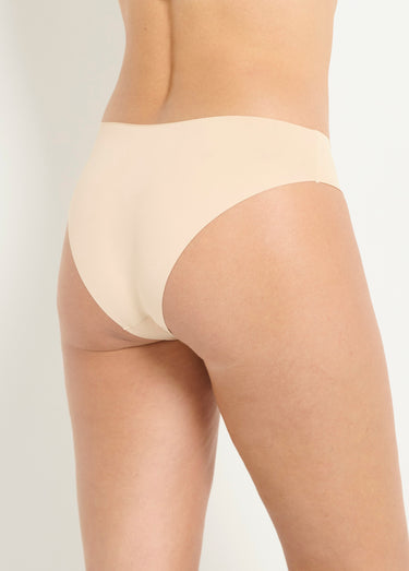 Culottes invisibles toucher microfibre Blanc/Beige