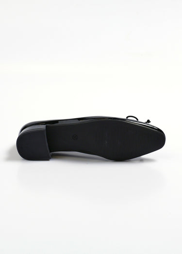 Ballerines vernies pointues petit talon Vernis Noir