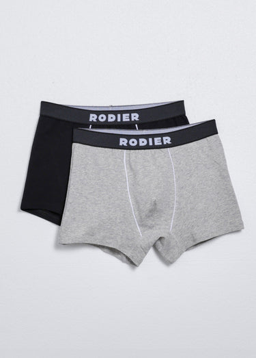 Boxers ceinture élastiquée avec logo Noir/Gris
