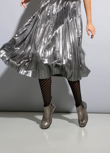 Chelsea boots semelle crantée largeur confort Gris