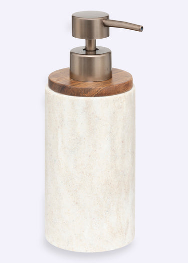 Distributeur savon liquide, effet pierre Beige