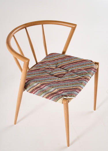 Couvre-chaise capitonné imprimé - lot de 2 Raye