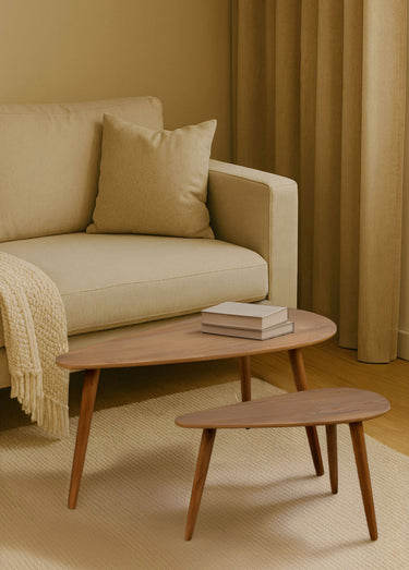 Tables basses d'appoint forme goutte Bois