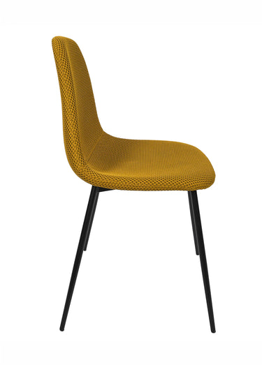 Set 4 Chaises design maille mesh ATOME Jaune