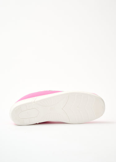 Chaussons largeur confort brodés élastiqués Rose