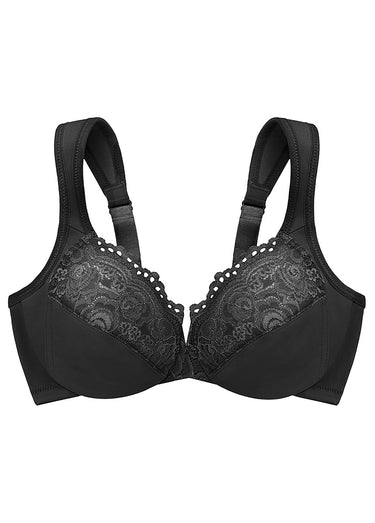 Soutien-gorge WonderWire décolleté dentelle Noir