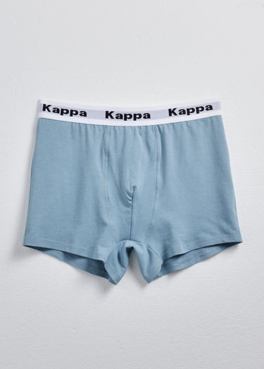 Boxer uni coton mélangé, thème épuré Bleu