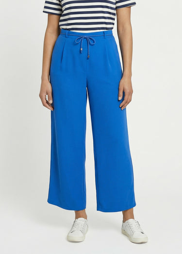 Pantalon large élastiqué, Essentiel Bleu Vif