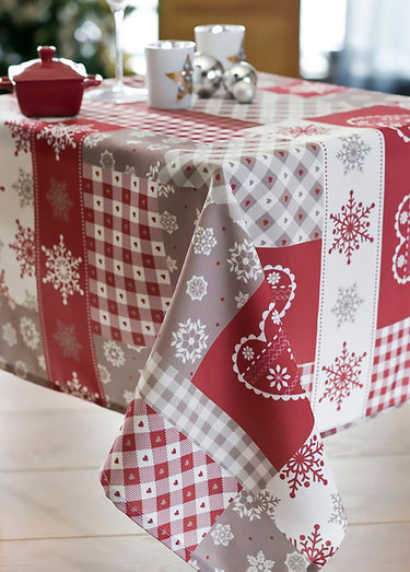 Nappe imprimée de fête entretien facile Nappe