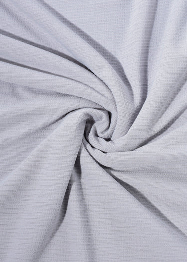 Coupon tissu habillement jersey ligné 3P Perle