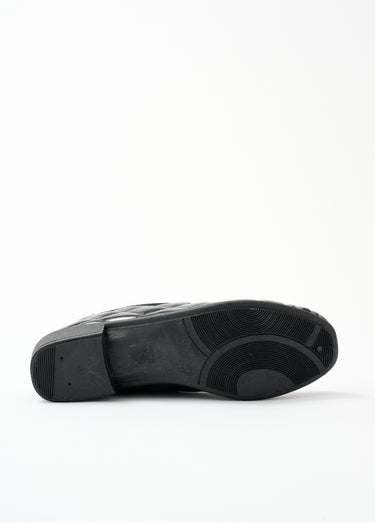 Ballerines vegan largeur standard Vernis Noir