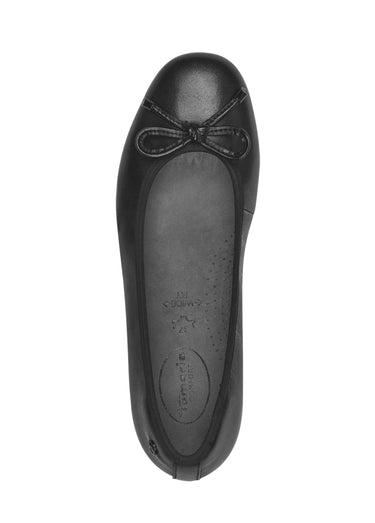 Ballerines cuir semelle plate antidérapante Noir