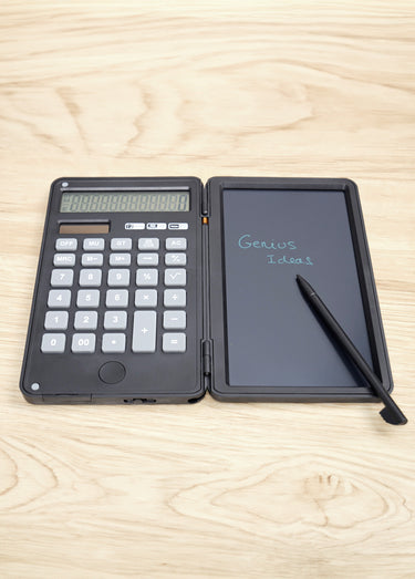 Calculatrice avec ardoise magique Noir