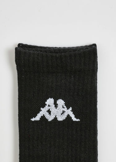 Chaussettes foncés avec logo fantaisie Noir