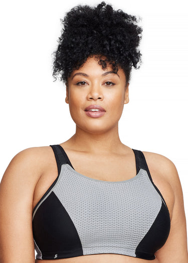 Soutien-gorge Sport contrôle réglable Noir/Gris