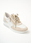 Beige/Blanc
