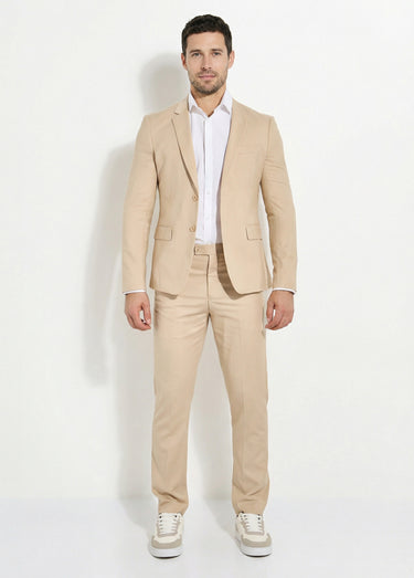 Veste de costume uni beige Beige