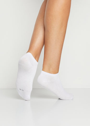 Socquettes discrètes avec coton Blanc Lot3