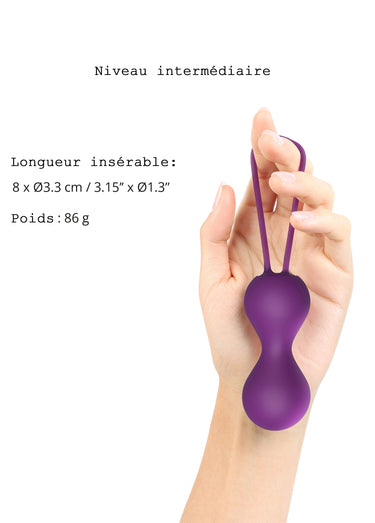 Boules de geisha en silicone JOIA Violet