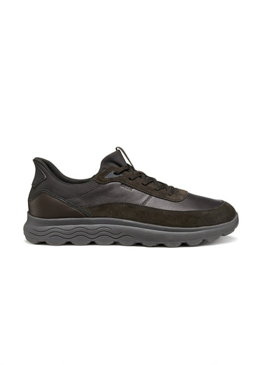 Baskets semelle épaisse monochrome Brun Fonce