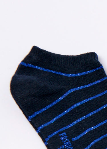 Socquettes métallisées, lignes et pois Bleu Lot 3