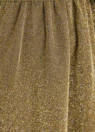 Robe courte chic brillante cache-coeur Dore