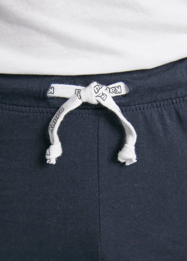 Pantalon de survêtement bas resserré Marine