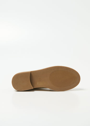 Mocassins fini métallisé craquelé Dore