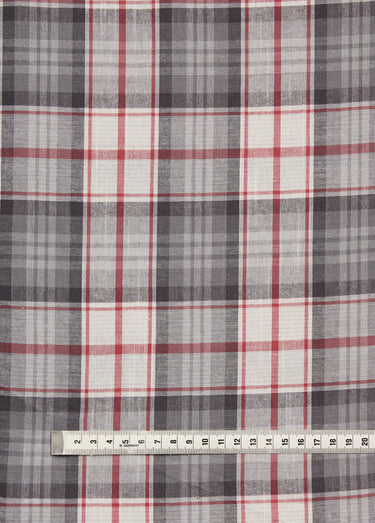 Coupon tissu écossais en coton, Skye Carreaux Noir