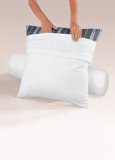 Sous-taie oreiller ou traversin - lot de 2 Blanc