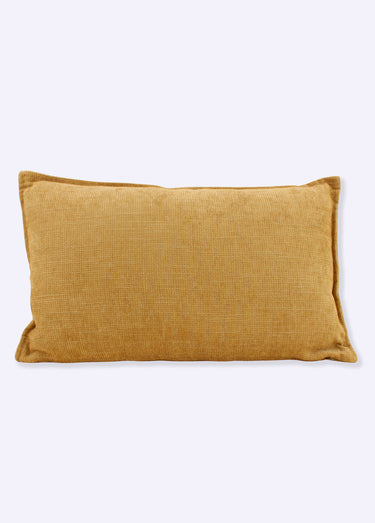 Coussin texturé aspect velours, 4M Moutarde