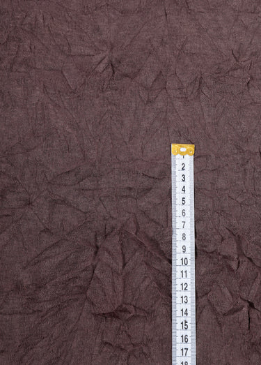 Coupon tissu jersey flammé froissé, 9T Taupe