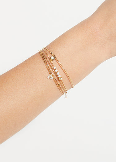 Bracelet jonc multi-rangs acier inoxydable Blanc