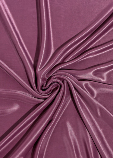 Coupon tissu jersey fine jauge Prune