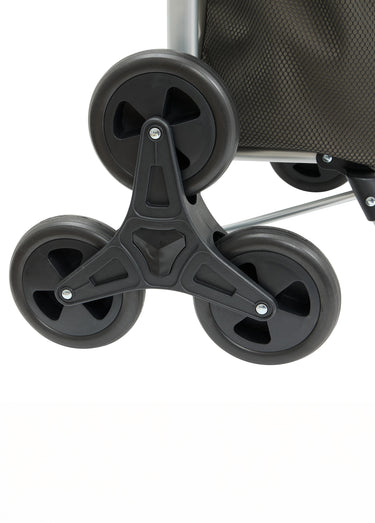 Chariot de courses pliant, 6 roues Kaki