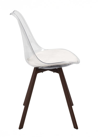 Chaises avec assise en velours cotelé 1B Beige