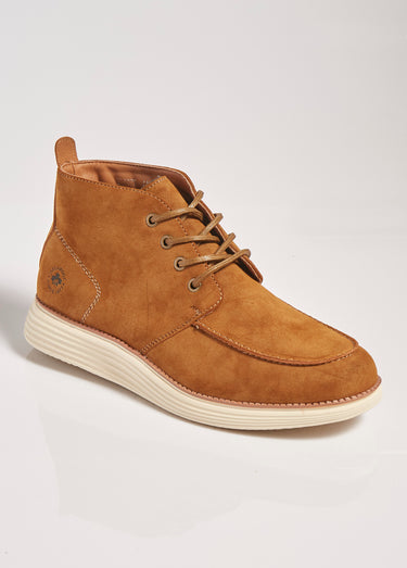 Chaussures montantes style Desert boots Camel