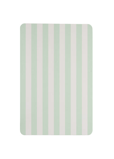 Tapis de bain rayé en diatomite Celadon