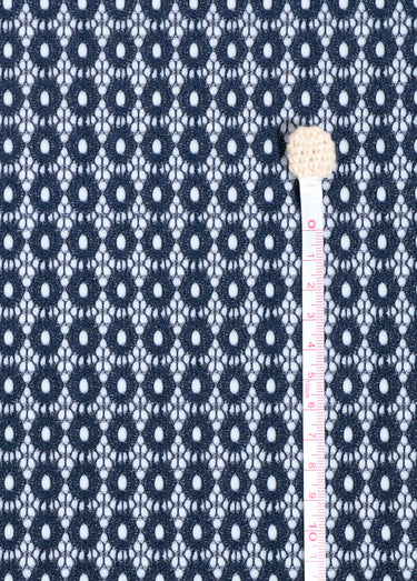 Coupon dentelle guipure ovale, 4M Marine