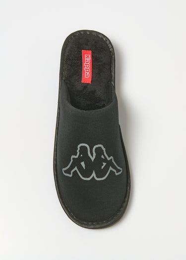 Chaussons mules logo Noir