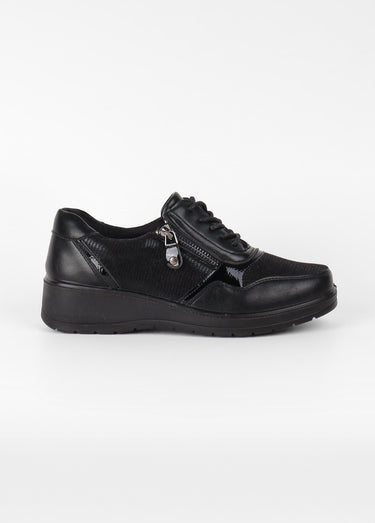 Derbies confort semelle compensée Noir
