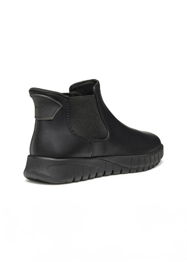 Boots Chelsea avec semelle crantée Noir