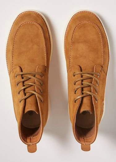 Chaussures montantes style Desert boots Camel